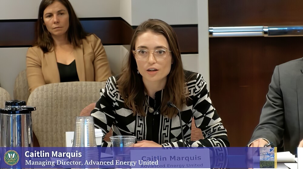 Advanced Energy United's Caitlin Marquis at FERC Workshop