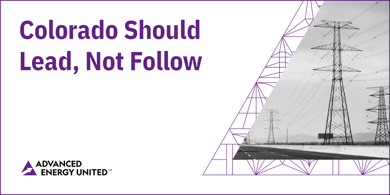 Colorado should lead not follow