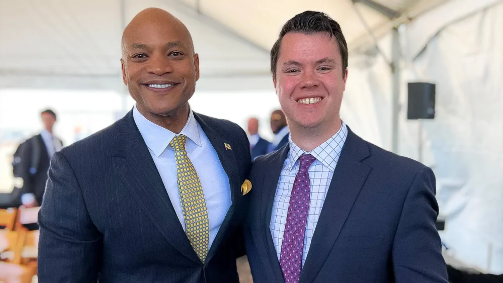 Advanced Energy United's Nick Bibby and Maryland Governor Wes Moore