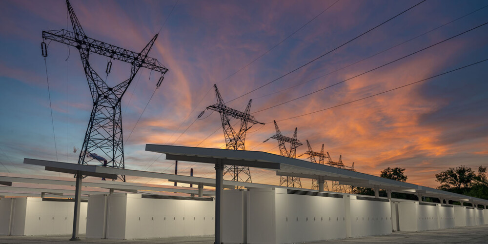 Energy,Storages,Against,The,Evening,Sky