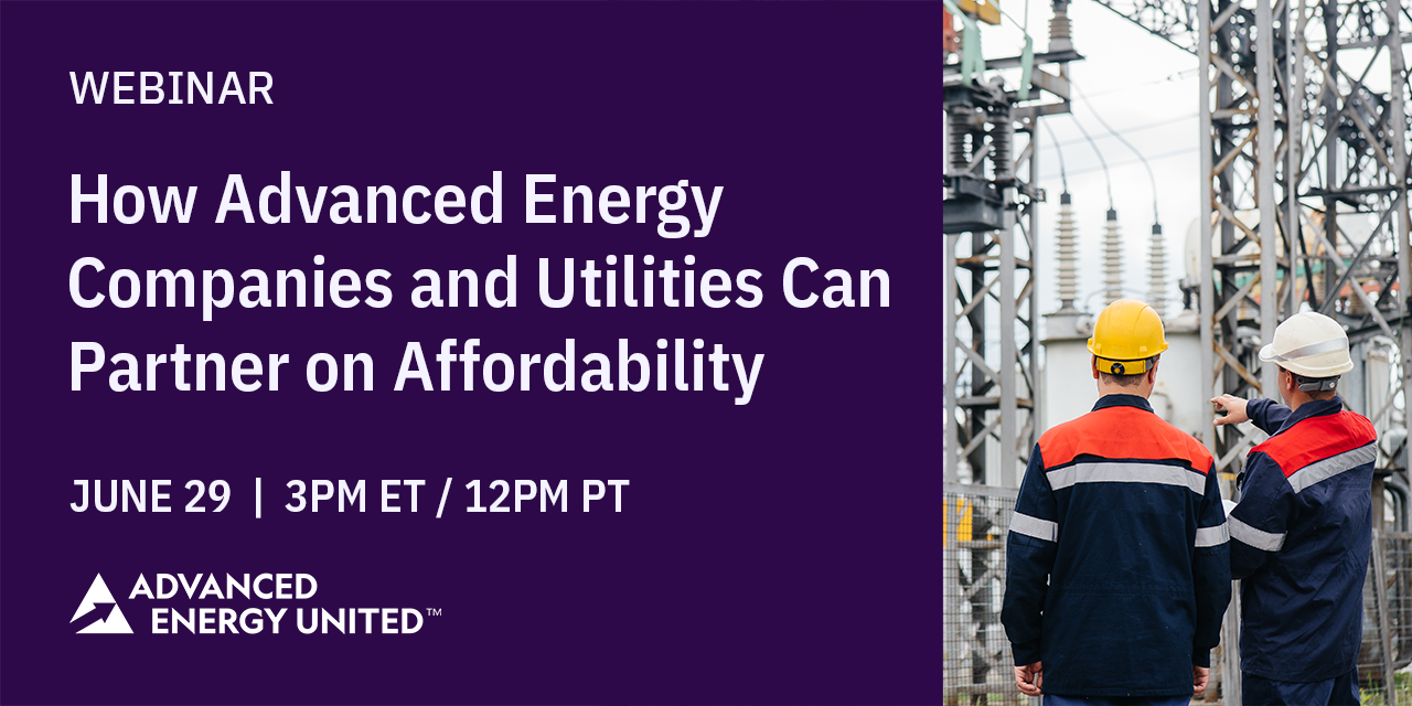 How Advanced Energy Companies and Utilities Can Partner on Affordability