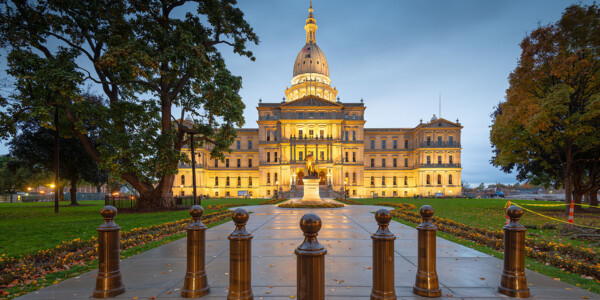 Lansing,,Michigan,,Usa,At,The,Michigan,State,Capitol,During,The