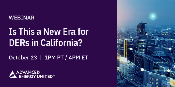 Webinar Is This a New Era for DERs in California